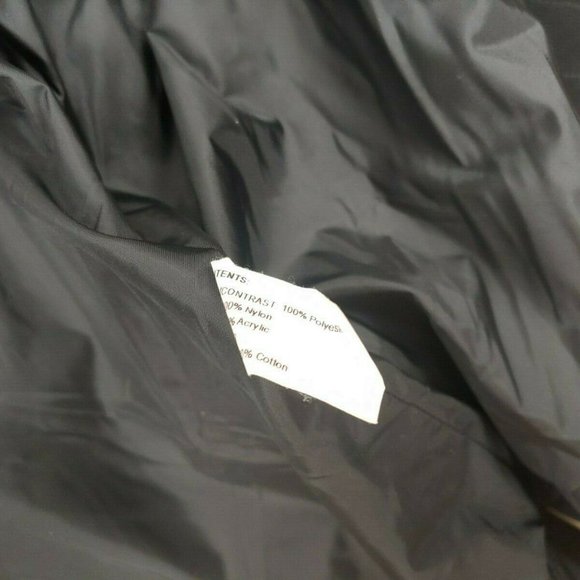Women's Nordstrom Gallery Lined Windbreaker Jacket Removable Hood Black Large - Picture 6 of 6
